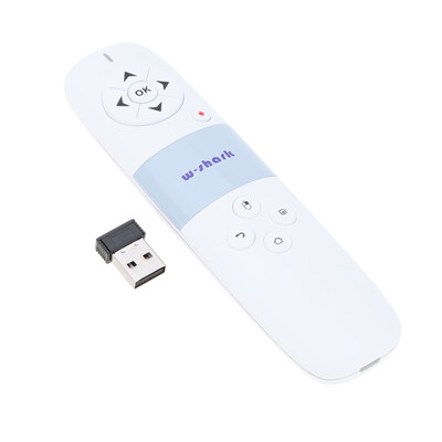 

W-shark 24G Mini Flying Air Mouse Portable Handheld Wireless Keyboard Remote Control 3D Motion Sense Handgrip for Android TV Box