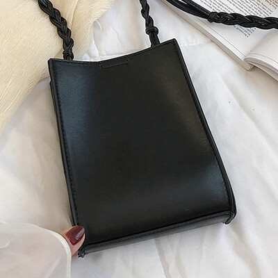 

2019 new net red ASIGO with single shoulder diagonal woven rope mini Joker small square bag