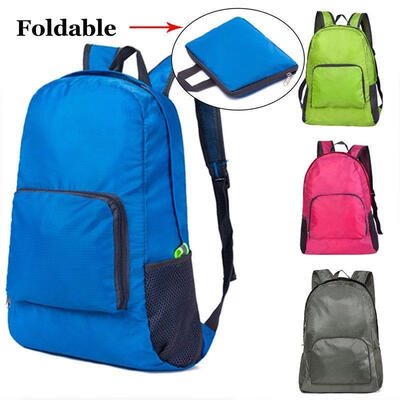 

Boys Girls Kid Plain Backpack Rucksack School College Travel Laptop Bag Foldable