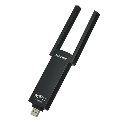 

PIX-LINK USB Wi-Fi Range Extender Wireless Wifi Repeater Dual Antenna WiFi Signal Booster Amplifier AP Reapter 300Mbps 80211bgn