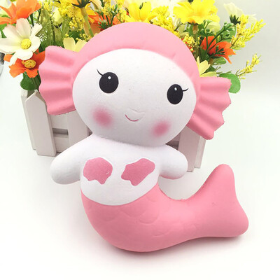 

Gotoamei Jumbo Adorable Mermaid Cream Super Slow Rising Squeeze Stress Reliever Toys Gift