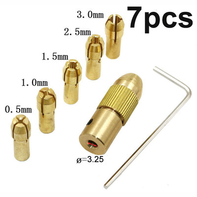 

7pcs Electric Motor Shaft Mini Chuck Fixture Clamp 05mm-30mm Drill Bit