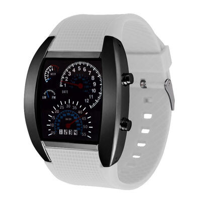 

Mens Digital Watch Stylish Dashboard Dial Wristwatch