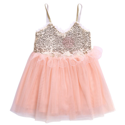 

Princess Toddler Kids Baby Girl Dress Sequins Tutu Dress Party Gown SunDress