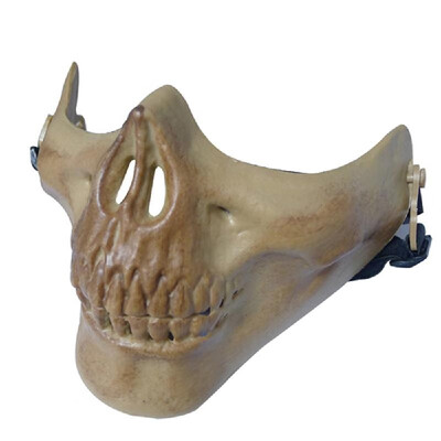 

MA-15 Creative Horrible Cosplay Outdoor Honorable Person CS Halloween Half Face Protective Safety Mask Prop