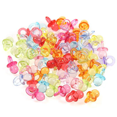 

50pcs Acrylic Baby Shower Favor Pacifier Girl Boy Decor Birthday Party Gift