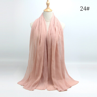 

New pleated crease cotton scarf womens fashion turban hooded towel wholesale factory direct one generation