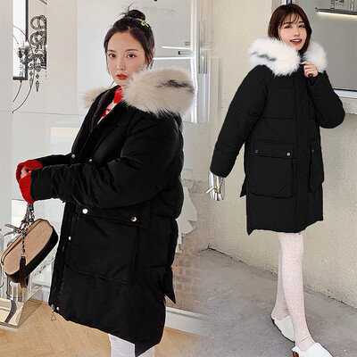 

Roseonmyhand Women Solid Casual Thicker Winter Warm Loose Jacket Long Overcoat