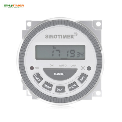

SINOTIMER 110V 16A LCD Digital Multipurpose 7 Days Programmable Control Power Timer Switch