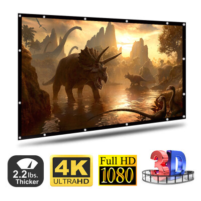 

100120 inch 169 3D HD 1080P Portable Projector Screen Home Outdoor Cinema Theater