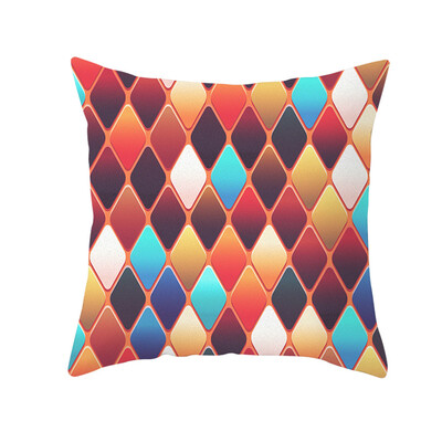 

〖Follure〗Geometric Print Polyester Square Pillow case Sofa Throw Cushion Cover Home Decor