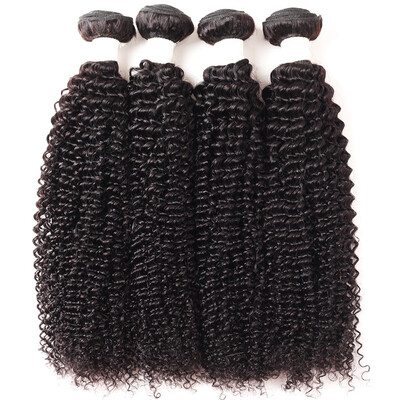 

Allove 8A Brazilian Kinky Curly Hair Bundles 4pcs Natural Black