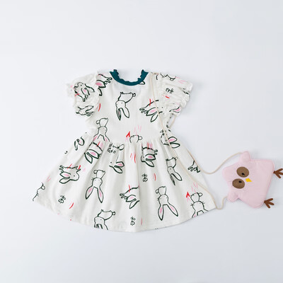 

Summer Dress Casual Baby Girls Sleeveless Cute Design Dress Kids Toddler Pageant Princess Sweet Fashion Sundress