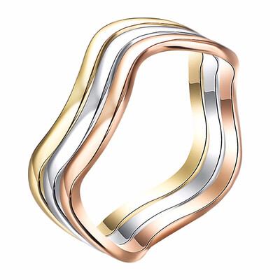 

Yoursfs 3 Ring Set for Women Diamante Wedding&Engagement Ring 18K Rose Gold Plated Fashion Jewelry