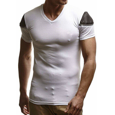 

Mens Summer Sports T-Shirt Muscle Bodybuilding Exercise Fitness Sweat T-Shirt