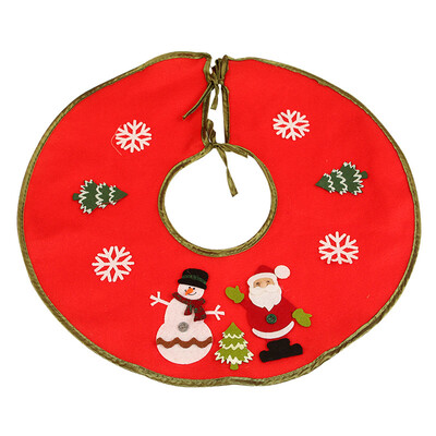 

1pc Christmas New Year Tree Skirt Party Home Hotel Restaurant Decorations 46cm
