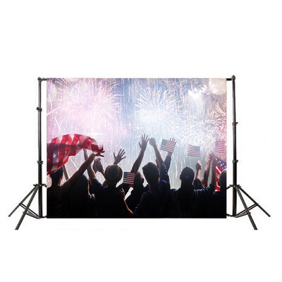 

Flag Brick Wall Photography Background Independence Day Backdrop for Photo Studio