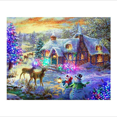 

〖Follure〗5D Diamond Painting Christmas Embroidery DIY Cross Stitch Xmas Decor HOT