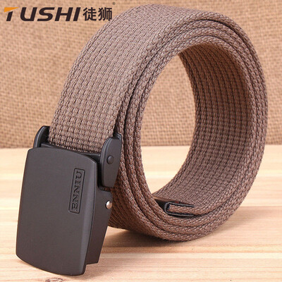 

Thick canvas belt casual outdoor belt men Korean version of the tide belt can be customized LOGO