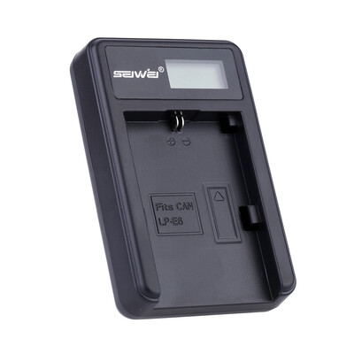 

New Li-ion Battery Pack Charger VideoDigital Camera Battery Charger with LED Charging Indicator for Canon LP-E6