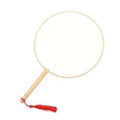 

Greensen DIY Chinese Ancient Court Round Blank Hand Fan Chinese Style Silk Fan
