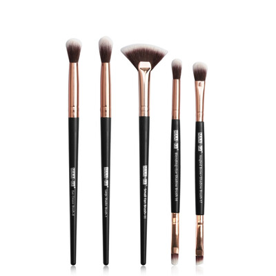 

15PcsSet Makeup Brushes Set Black Gold Small Fan Shape brochas maquillaje Suit make up brushes