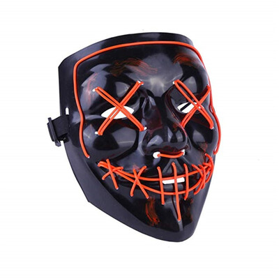 

Light Up LED Mask Halloween Scary Mask Costume for Men Women Kids
