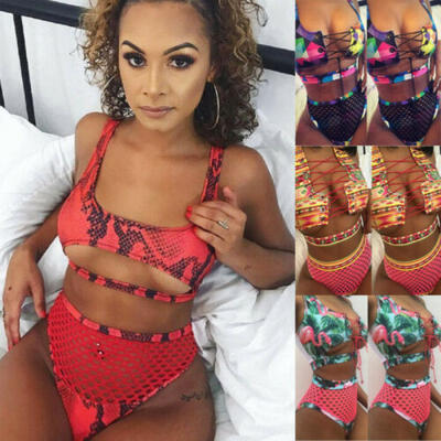 

US Women Camouflage Bikini Set Bandage Push-Up Padded Swimwear Swimsuit Bathing
