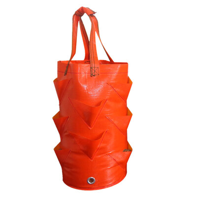 

Gobestart Multi-mouth Container Bag Grow Planter Pouch Root Plant Growing Pot Side