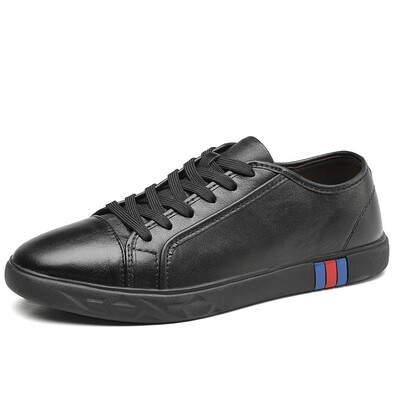 

Autumn Korean fashion shoes wild white shoes temperament youth black shoes mens leather fashion flat casual shoes