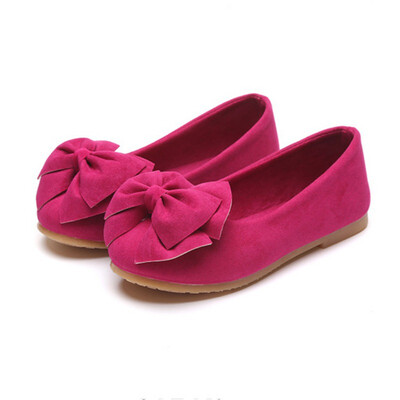 

Cute Autumn Baby Girls Shoes Bow Leather Frist Walkers Soft Soled Non-slip Footwear Crib Slip-On Walking Shoes