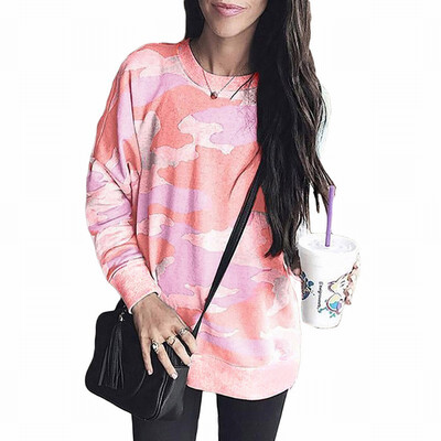 

sweatshirt bottoming shirt round collar long sleeve printed pullover top