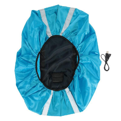 

12LED Safety Security Waterproof Backpack Bag Rain Cover 30-40L