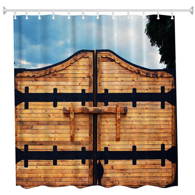 

Manor Door Polyester Shower Curtain Bathroom Curtain High Definition 3D Printing Water-Proof