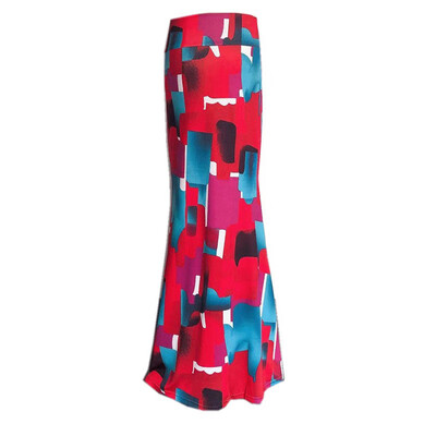 

Womens Casual High Waist Long Skirt Retro Striped Print Maxi Dress Summer Beach