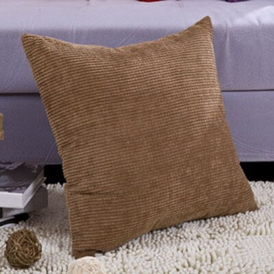 

Large Thick Cord Soft Quality Square Scatter Cushion Covers Solid color corduroy