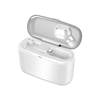 

Amoi AMOI M9 stealth Bluetooth headset single ear wireless mini in-ear sports running driving earbuds long standby Apple universal answering phone elegant white