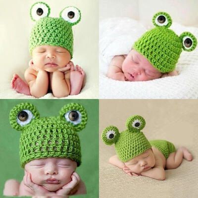 

Newborn Baby Girls Boys Crochet Knit Costume Photo Photography Prop Hats Beanie