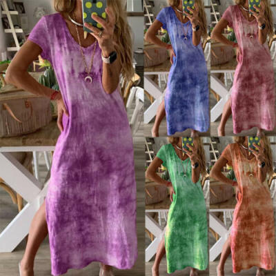 

Womens Boho Long Maxi Dress Hippie Holiday Evening Party Beach Dresses Sundress