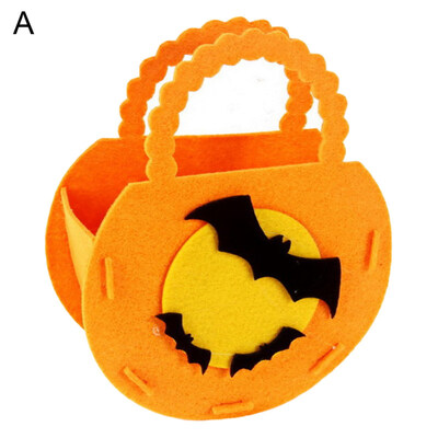 

Portable Halloween Pumpkin Shape Candy Bag Storage Bucket Trick or Treat Decor