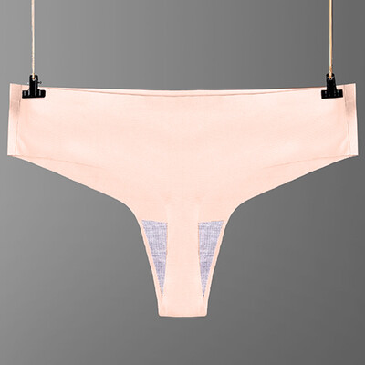 

Womens Underwear Solid Thin Seamless Lingerie Briefs Bikini Thongs Knicker Sissy