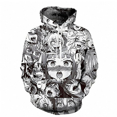 

Herqw61 Unisex Ahegao Anime Girls 3D Hoodie Sweatpants Funny Pullovers Zipper Sweatshirt Tracksuit And Pants