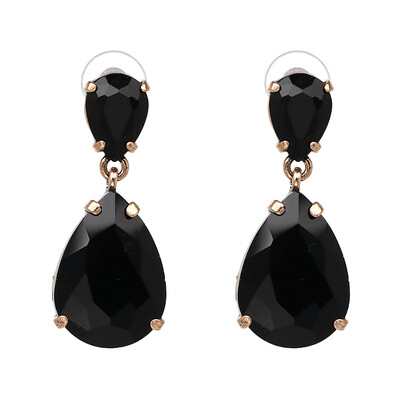 

2019 New Arrival Fashion Luxury Statement Jewelry Big Crystsal Pendant Dangle Earring Sweety For Women Wholesale J50048