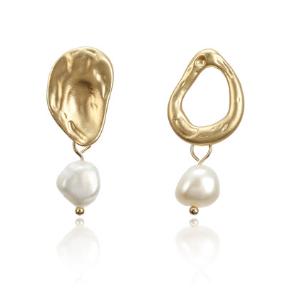 

F38 23 Styles Hollow Round Freshwater Pearls Drop Earrings For Women Girls Brincos Statement Dangle Earring Fashion Jewelry