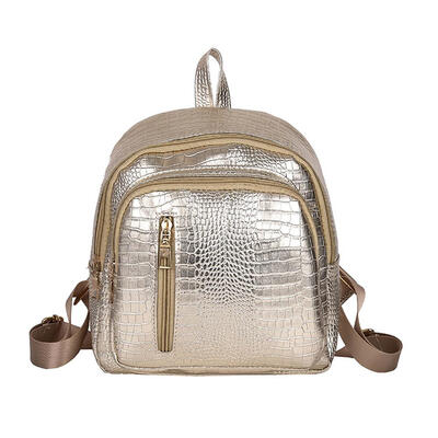 

Fashion Women Small Bright PU Leisure School Student Shoulder Bag Backpacks