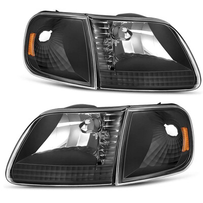 

Headlight Assembly for 1997-2003 Ford F-150 Pickup 1997-2002 Ford Expedition Headlamp with Corner Light