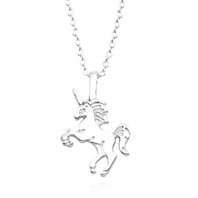 

Fashion Jewelry Gold Silver Pendant Gift Women Unicorn Necklace Temperament Clavicle Chain Perfect