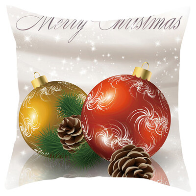 

Siaonvr Merry Christmas Short Plush Pillowcase Sofa Pad Set Home Decoration 18x18 Inch