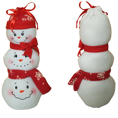 

Tailored Christmas Santa Snowman Decorative Gift Bag for Candy Stocking Filler