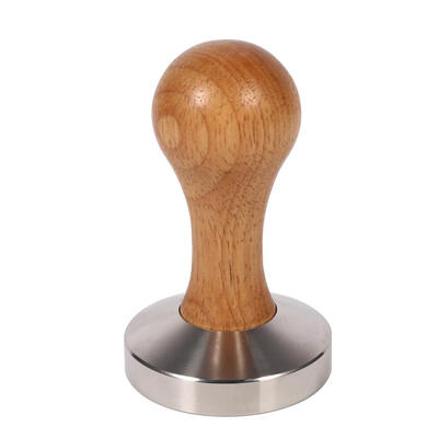 

Greensen 1Pc Wooden Handle Stainless Steel Espresso Coffee Tamper Press Tool with 58mm Flat Base HotTamper Coffee Tamper